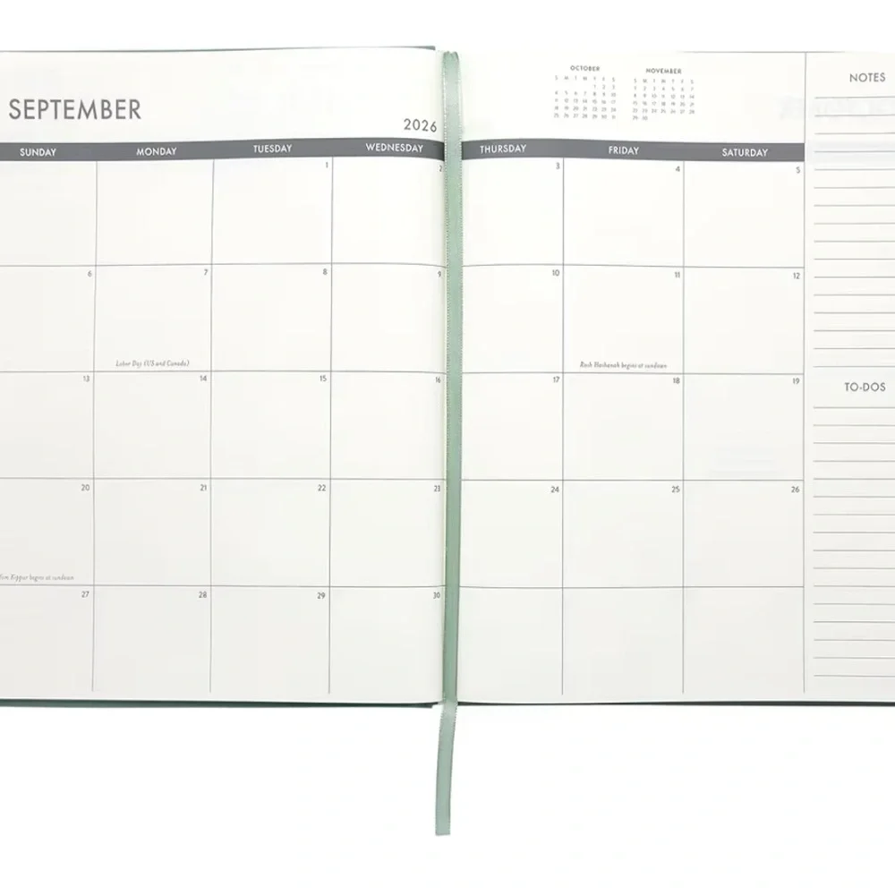 Eccolo Planner 2026 12-Month Weekly & Monthly Planner 10x8” Ivory